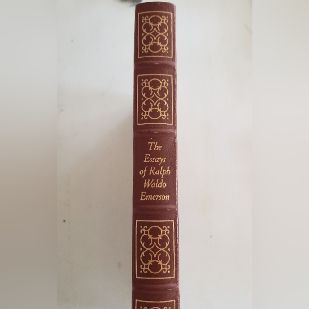Leatherbound Book, The Essays Of Ralph Waldo Emerson